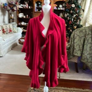 Red Cashmere Cape beautiful